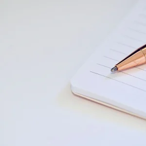 Everyday linen journal — illustrative stock photograph